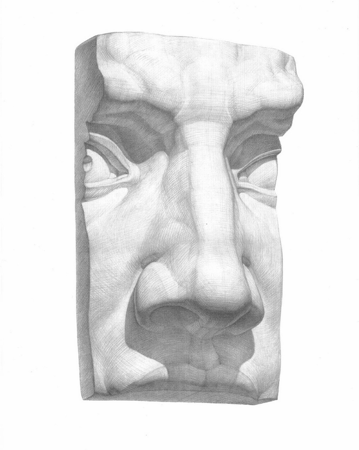 Гипсовая фигура нос Давида